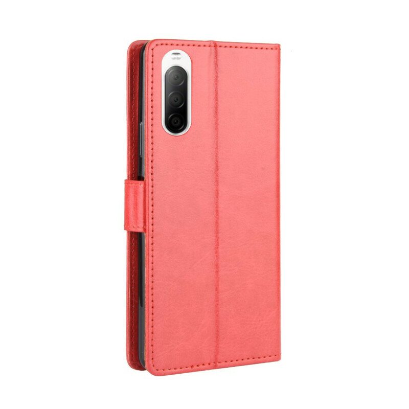 Flip Case Sony Xperia 10 II Näyttävä Keinonahka