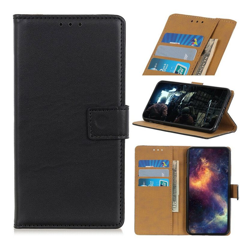 Flip Case Sony Xperia 10 II Tavallista Keinonahkaa