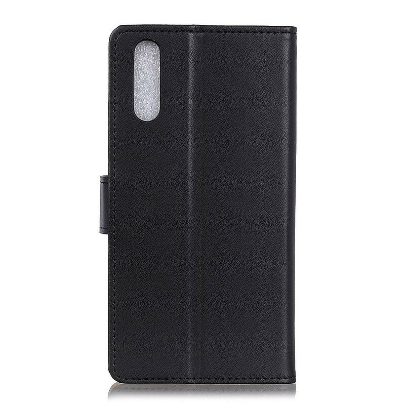 Flip Case Sony Xperia 10 II Tavallista Keinonahkaa